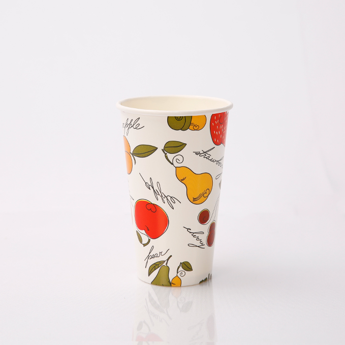 Single layer cup-white surface-pattern